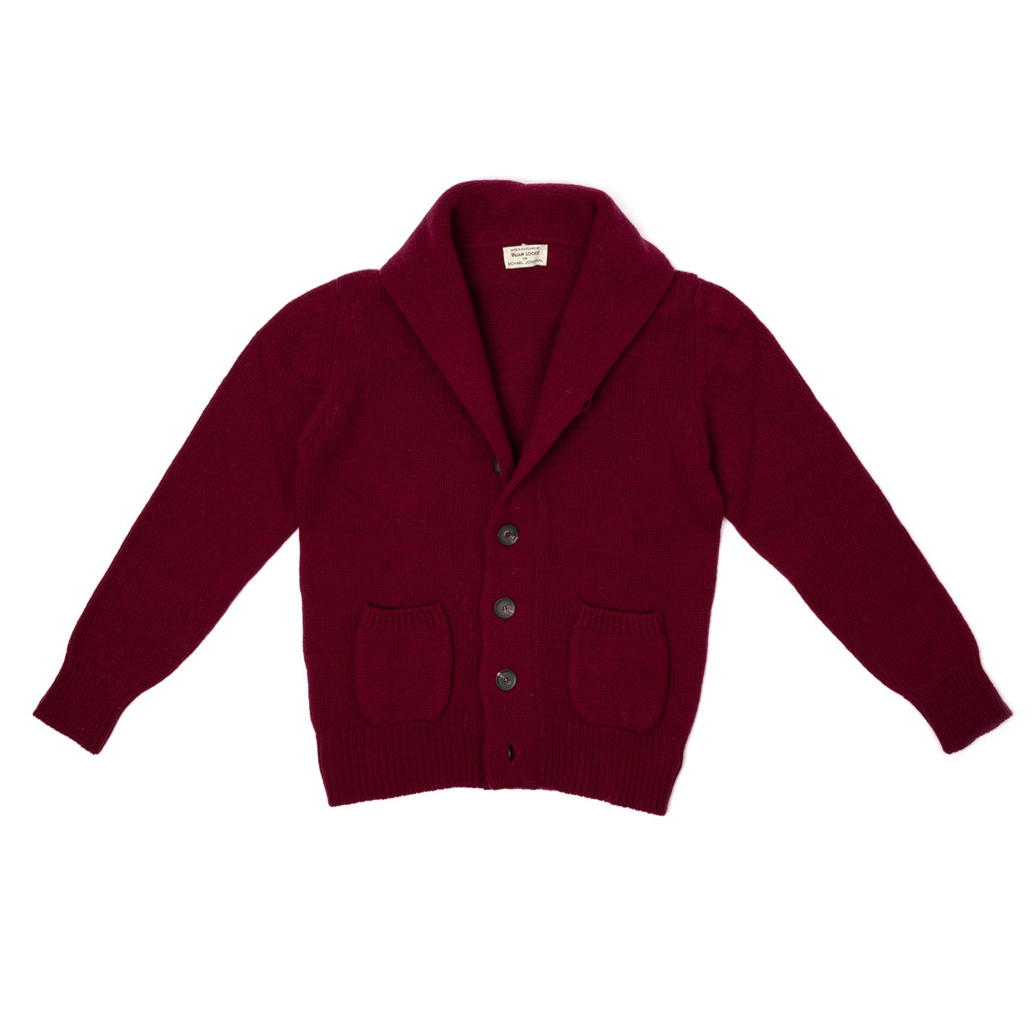 MJ Exclusive: Shawl Cardigan "Lambton-Shawl" made from the finest 4-Ply Scottish Lambswool